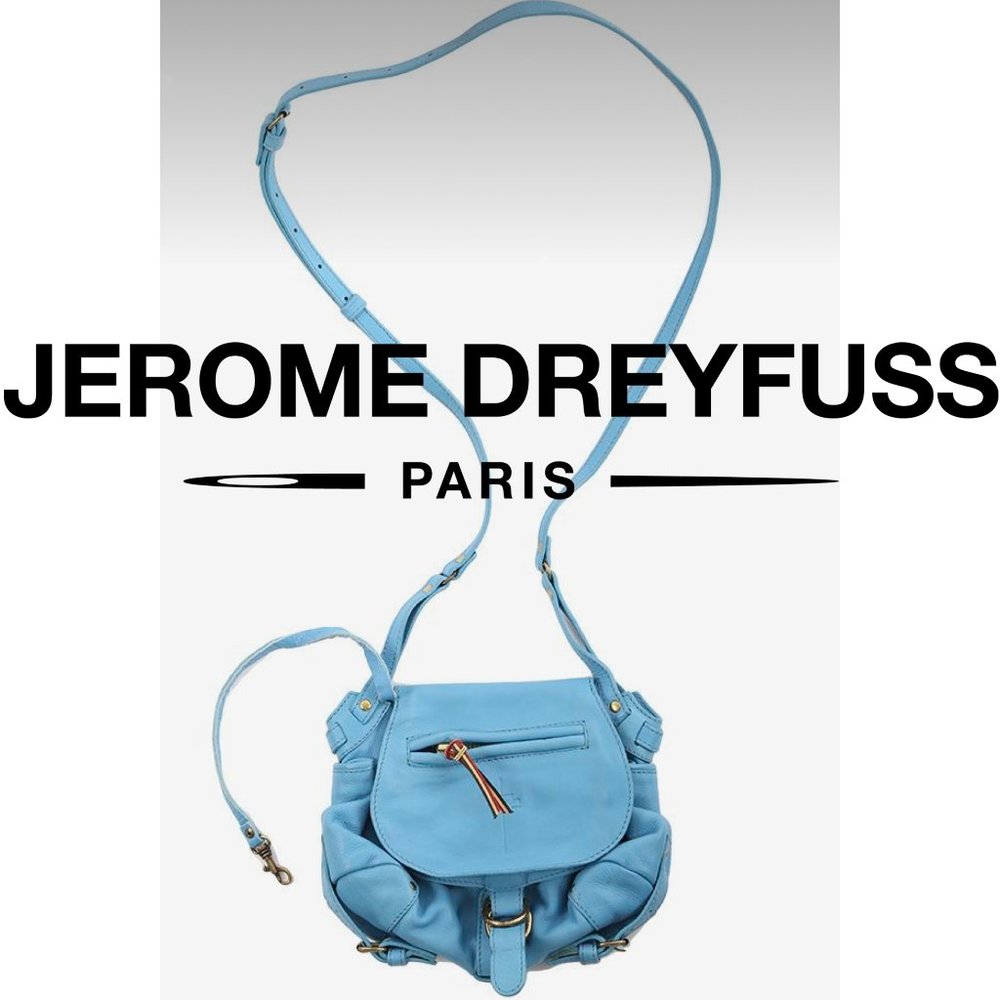OBO. Jerome Dreyfuss TWEE MINI cross body bag - blue leather